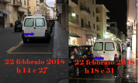 Piano di Sorrento/ “E ‘o tiemp’ se ne va’ e ‘o furgone sta sempe llà”: la foto denuncia di cittadini di Corso Italia