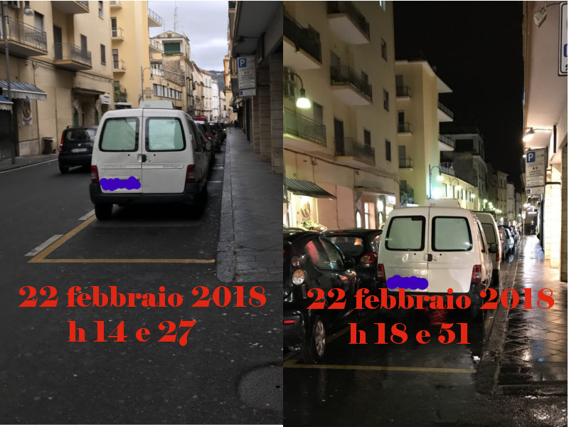 Piano di Sorrento/ “E ‘o tiemp’ se ne va’ e ‘o furgone sta sempe llà”: la foto denuncia di cittadini di Corso Italia